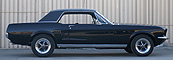 1967 Ford Mustang Hardtop Coupe schwarz Kunstlederdach